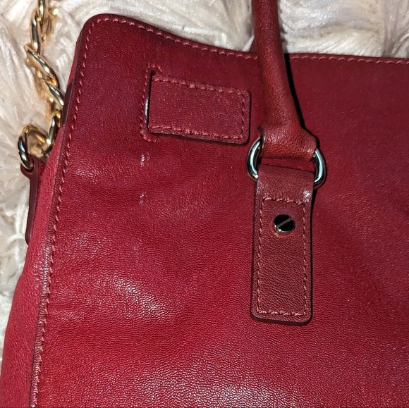 Michael Kors large Hamilton purse dark red - Picture 9 of 12